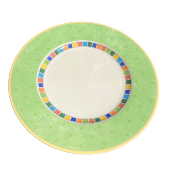 Villeroy & Boch Twist-Alea Limone & Verde 2 Salad Plates Colorful China Set - Picture 2 of 7